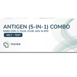SARS-CoV-2/FluA/FluB+ADV/RSV Antigeen Combo Zelftest (Vijf-in-één)